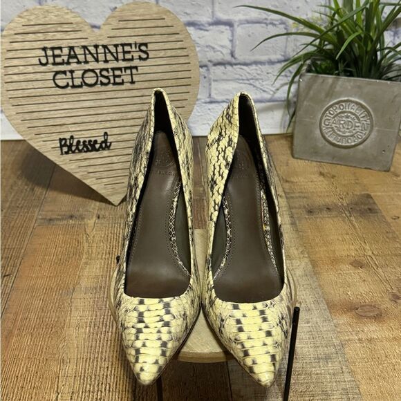 Tory Burch snakeskin pumps heels pointed toe - Picture 4 of 9